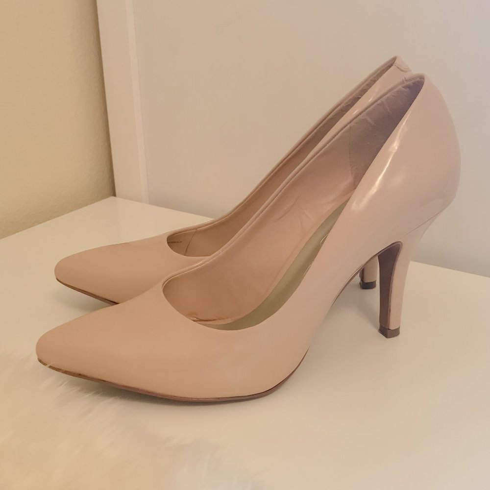 Nude Patent Leather Heels